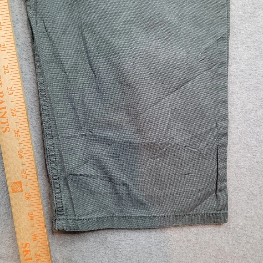 Carhartt Relaxed Fit Canvas Work Pant Mens 38x32 Gray Rugged Flex BN2517-M